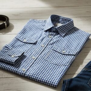 Checked Cotton Men Shirt