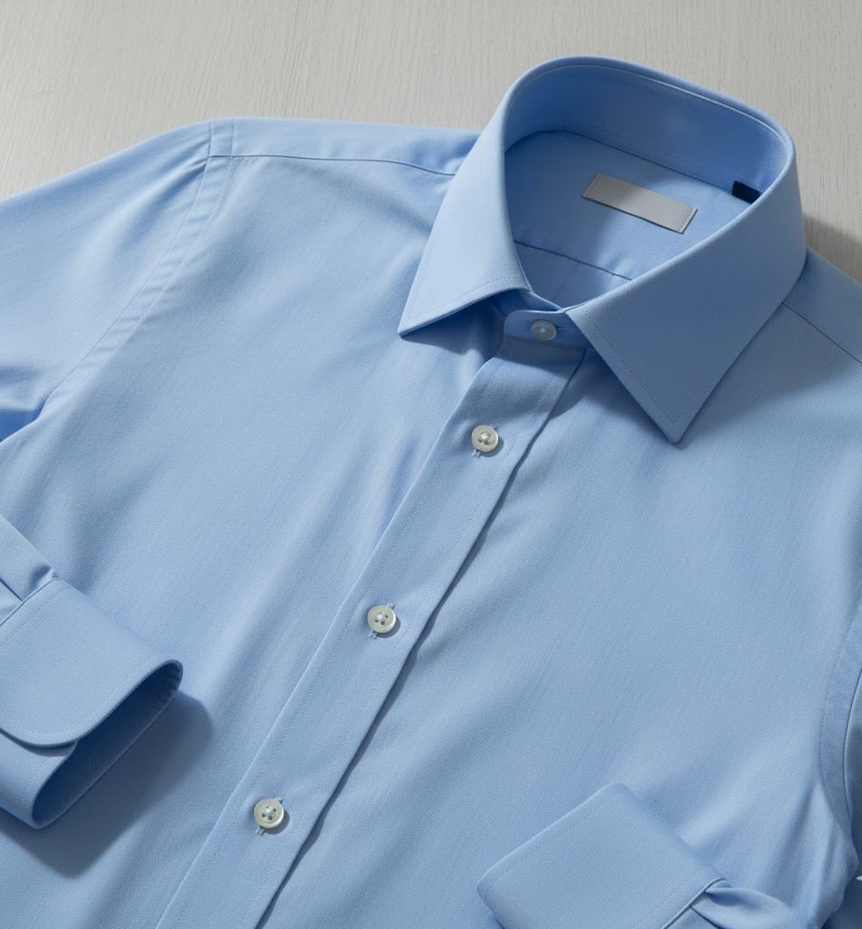 Plain Cotton Formal Shirts -Sky Blue